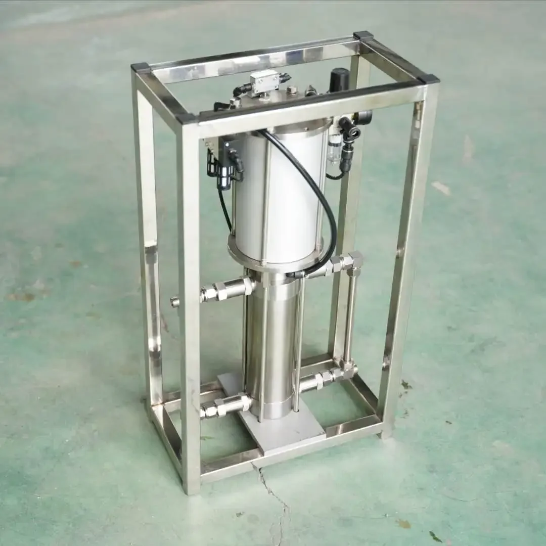 Automatic Pneumatic Gas Booster Pump For Aerosol Propellant Filling
Automatic Pneumatic Gas Booster Pump For Aerosol Propellant Filling