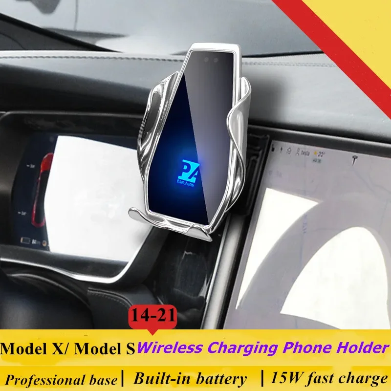 2014-2021 For Tesla Model S Model X Mobile Phone Holder Wireless Charger Car Mount Navigation Bracket GPS Support 360
2014-2021 For Tesla Model S Model X Mobile Phone Holder Wireless Charger Car Mount Navigation Bracket GPS Support 360