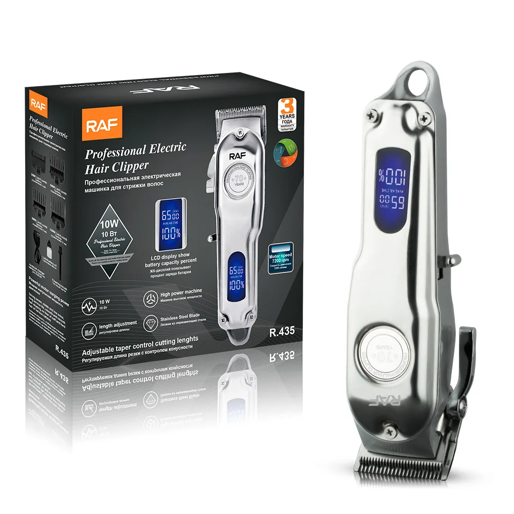 RAF-435 New Electric Hair Shaver Set Multi-Functional Men's Hair Trimmer Stainless Steel Blade English Operating for Cars
RAF-435 New Electric Hair Shaver Set Multi-Functional Men's Hair Trimmer Stainless Steel Blade English Operating for Cars