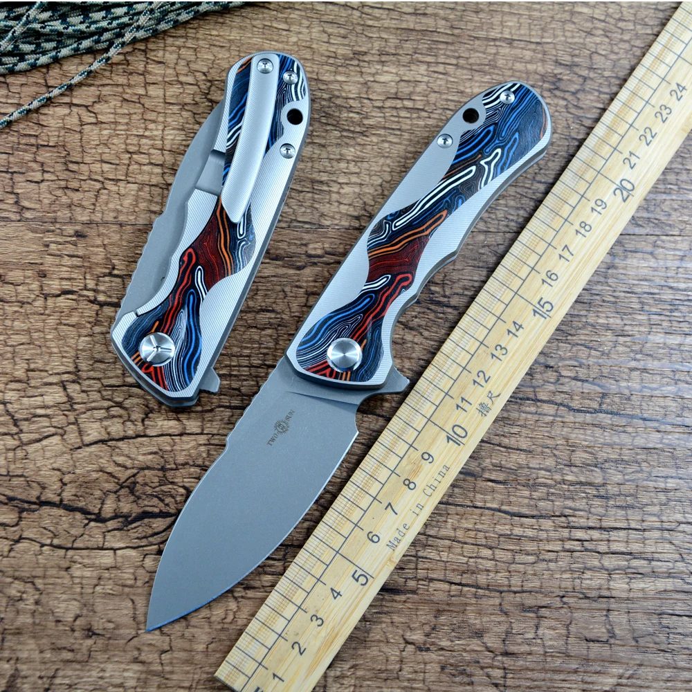 TwoSun Folding Pocket Knife M390 Blade Ball Bearing Titanium Handle Textured G10 Timascus Outdoor Tool for Gift Collection TS511
TwoSun Folding Pocket Knife M390 Blade Ball Bearing Titanium Handle Textured G10 Timascus Outdoor Tool for Gift Collection TS511