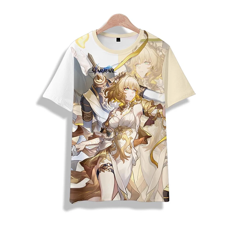 Honkai Star Rail Aglaea Cosplay T-Shirt Unisex 3D Printed Polyester Short Sleeve Aglaea Tops Fashion Tee Shirt
Honkai Star Rail Aglaea Cosplay T-Shirt Unisex 3D Printed Polyester Short Sleeve Aglaea Tops Fashion Tee Shirt