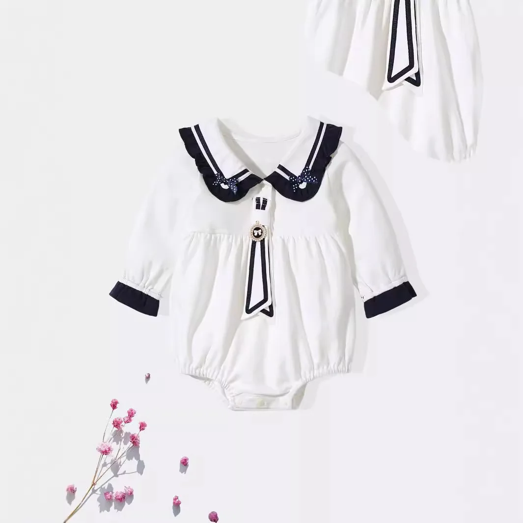 Kids Baby Girls Rompers 2026 Spring Sailor Collar Newborn Girls Bodysuits Toddler Girls Jumpsuits One-piece Infant Overalls
Kids Baby Girls Rompers 2026 Spring Sailor Collar Newborn Girls Bodysuits Toddler Girls Jumpsuits One-piece Infant Overalls