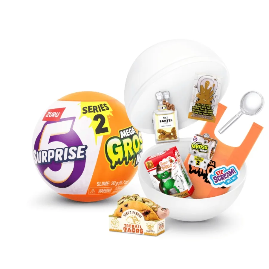 5 Surprise Mega Gross Minis Series 2 by ZURU Novelty Unbox Surprise Parody Slime Ages 3+
5 Surprise Mega Gross Minis Series 2 by ZURU Novelty Unbox Surprise Parody Slime Ages 3+