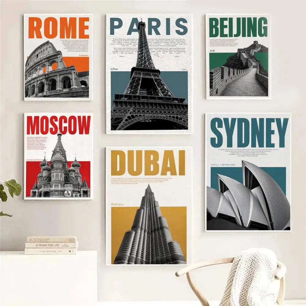 City Landmarks Paris Dubai Painting Calligraphy Pictures Room Home Bedroom Interior Wall Decoration Canvas Poster Art Mural
City Landmarks Paris Dubai Painting Calligraphy Pictures Room Home Bedroom Interior Wall Decoration Canvas Poster Art Mural