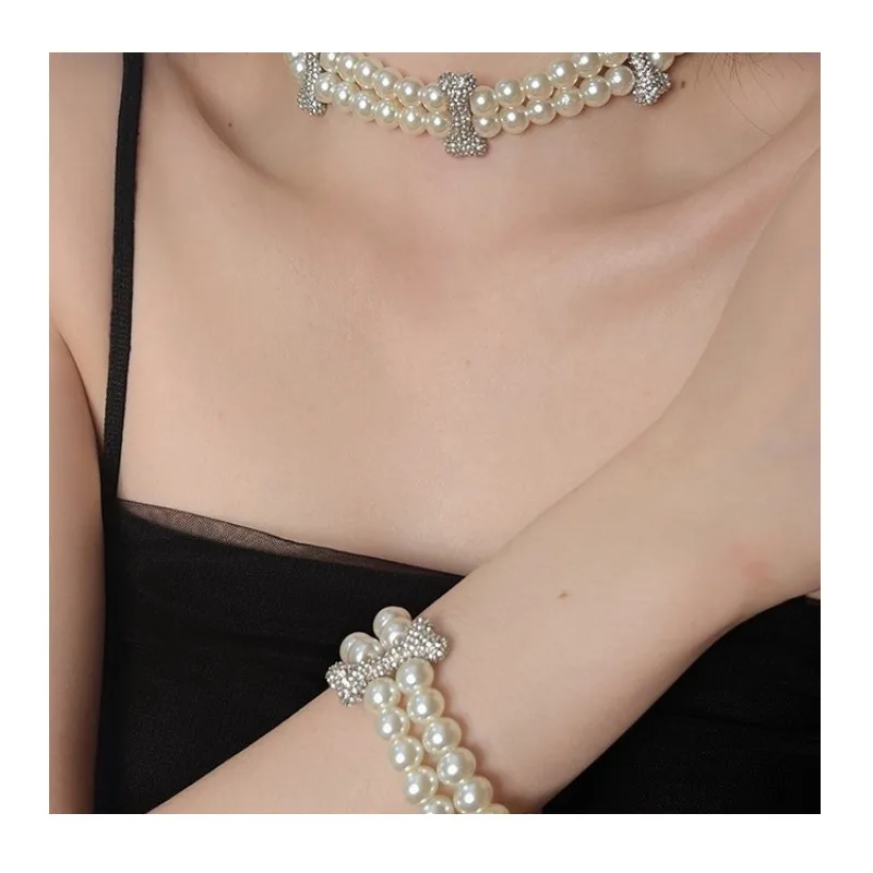 Full Diamond Bones Pearl Bracelet Necklace Female Saturn Double Neck Chain Diamond Light Luxury Premium Clavicle Chain
Full Diamond Bones Pearl Bracelet Necklace Female Saturn Double Neck Chain Diamond Light Luxury Premium Clavicle Chain