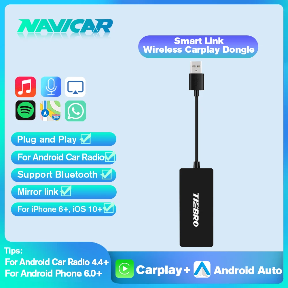 NAVICAR 2023 Wired Carplay Dongle Auto Link Android Auto Carplay Adapter for Navigation Media Player Mirrorlink Bluetooth
NAVICAR 2023 Wired Carplay Dongle Auto Link Android Auto Carplay Adapter for Navigation Media Player Mirrorlink Bluetooth