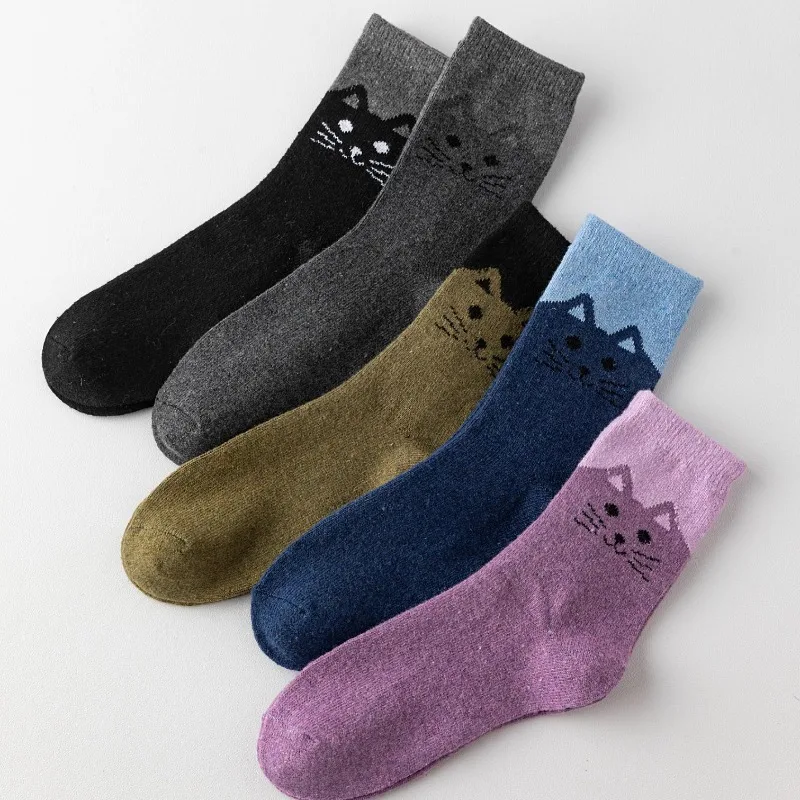 Весенне-осенние модные удобные теплые носки с мультяшным рисунком котенка, повседневные, влагопоглощающие, с защитой от запаха, средней длины
Весенне-осенние модные удобные теплые носки с мультяшным рисунком котенка, повседневные, влагопоглощающие, с защитой от запаха, средней длины