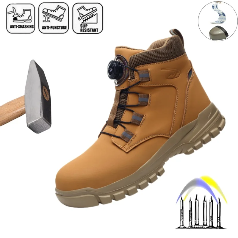 New Fashion 2025 Waterproof Security Work Safety Boots Protective Leather Boots Anti-smash Anti-puncture Industrial Shoes
New Fashion 2025 Waterproof Security Work Safety Boots Protective Leather Boots Anti-smash Anti-puncture Industrial Shoes