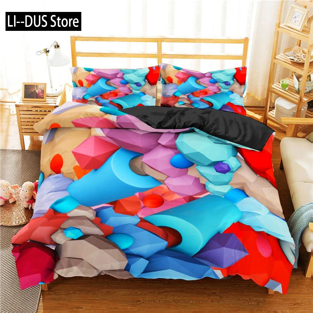 Toy Print Duvet Cover Set Square Gradient Blocks Bedding Set For Kids Teen Colorful Bricks Game Queen Microfiber Comforter Cover
Toy Print Duvet Cover Set Square Gradient Blocks Bedding Set For Kids Teen Colorful Bricks Game Queen Microfiber Comforter Cover