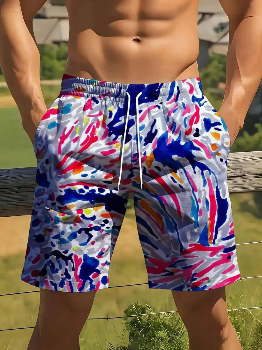 Mens Colorful Abstract Pattern Swim Shorts Quick Dry Board Shorts Summer Beach Wear
Mens Colorful Abstract Pattern Swim Shorts Quick Dry Board Shorts Summer Beach Wear