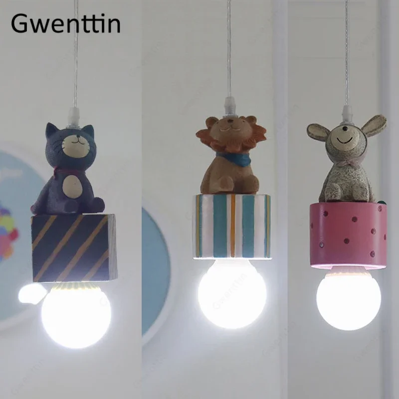Animal Pendant Lamp Rabbit Lion Cat Hanging Lamp for Children's Room Ceiling Bedroom Decor LED Lighting Fixtures Gift Luminaire
Animal Pendant Lamp Rabbit Lion Cat Hanging Lamp for Children's Room Ceiling Bedroom Decor LED Lighting Fixtures Gift Luminaire