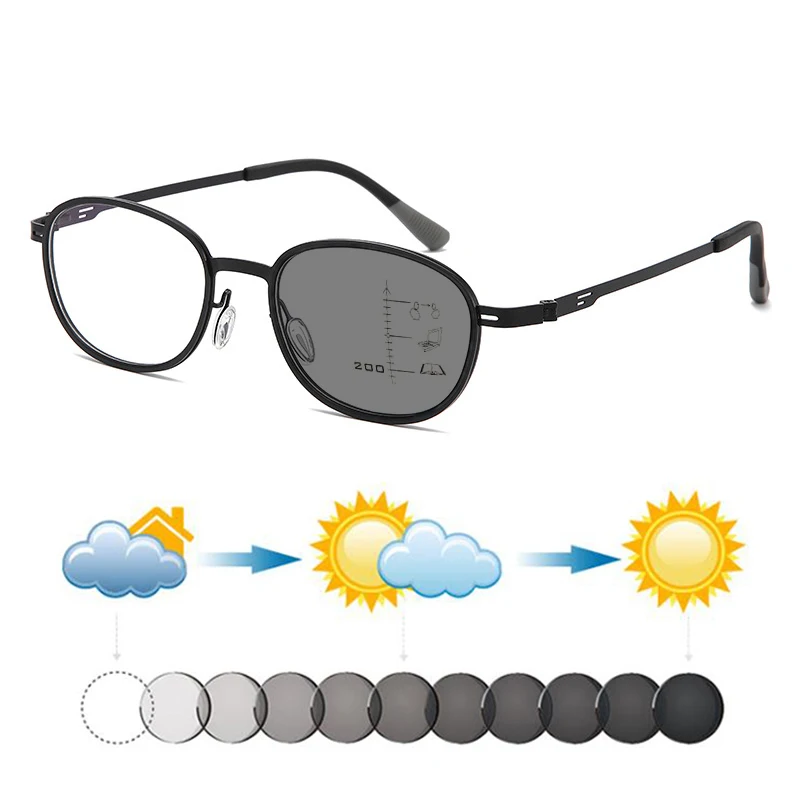 Модные женские металлические + TR фотохромные прогрессивные очки для чтения мужские солнцезащитные очки для ближнего и дальнозоркости солнцезащитные очки для путешествий и вождения
Модные женские металлические + TR фотохромные прогрессивные очки для чтения мужские солнцезащитные очки для ближнего и дальнозоркости солнцезащитные очки для путешествий и вождения