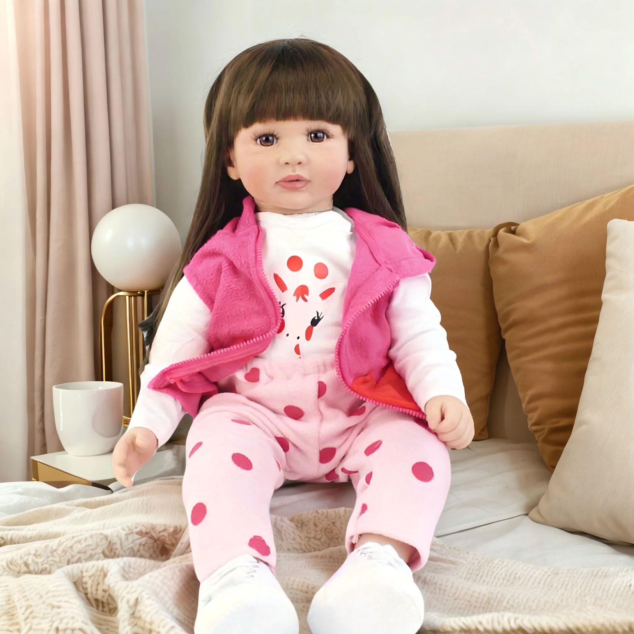 BZDOLL 60CM 24inch Toddler Reborn Doll Princess Soft Vinyl Newborn Baby Toy with Soft Cloth Body Lovely Birthday Gift
BZDOLL 60CM 24inch Toddler Reborn Doll Princess Soft Vinyl Newborn Baby Toy with Soft Cloth Body Lovely Birthday Gift