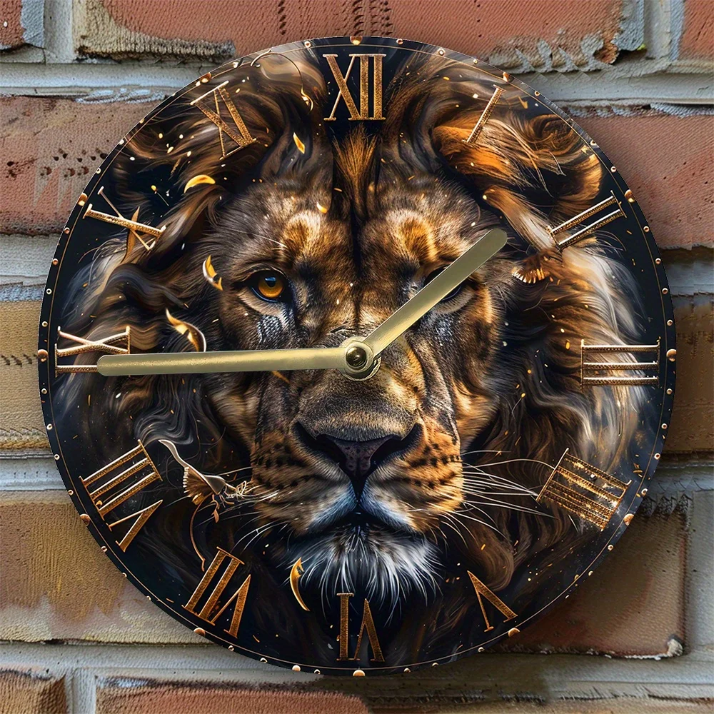 Silent Aluminum Wall Clock with Lion Design - Diy, Perfect for Office & Valentine'S Day Decor Wall Clock Modern Design
Silent Aluminum Wall Clock with Lion Design - Diy, Perfect for Office & Valentine'S Day Decor Wall Clock Modern Design