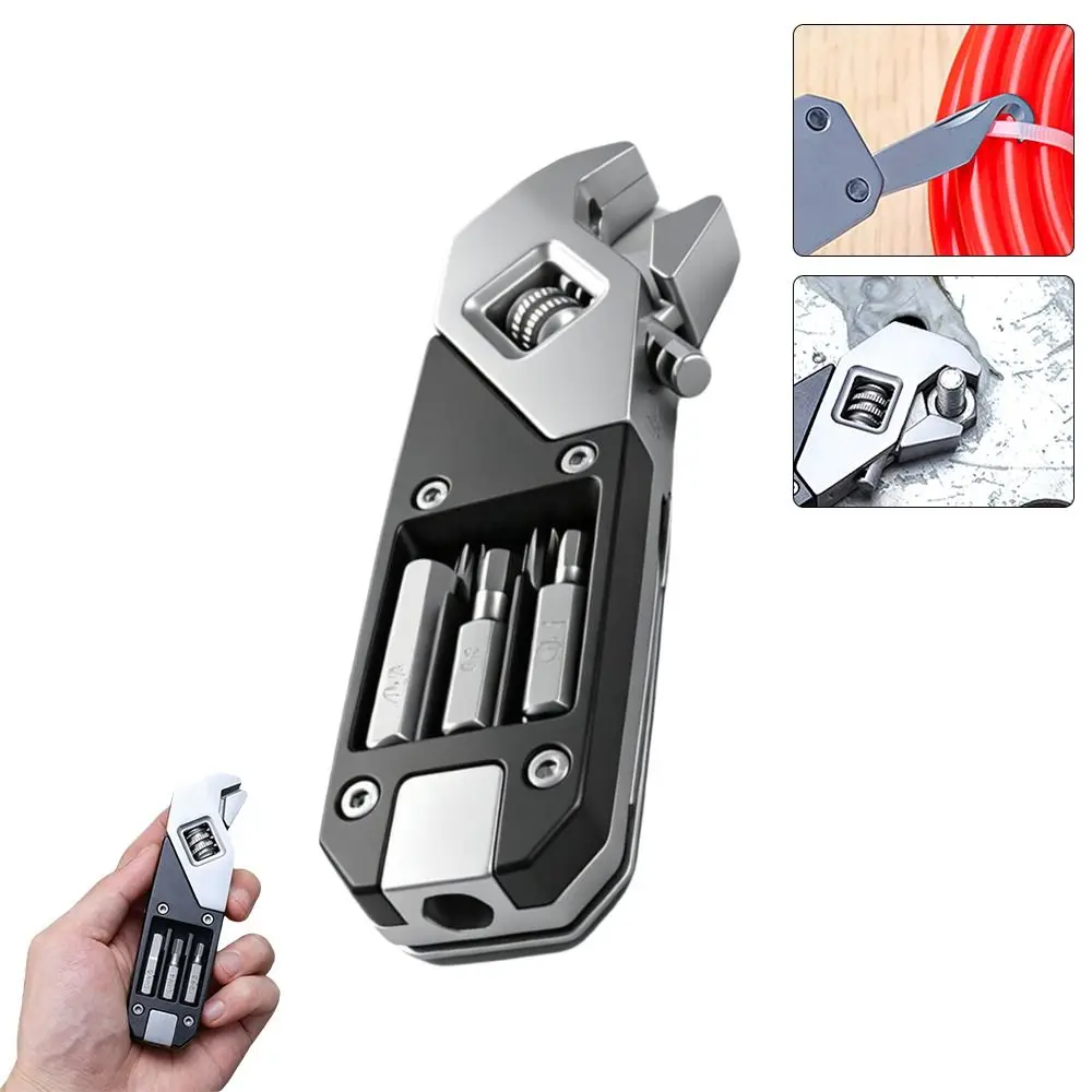 Multi-purpose Stainless Steel Adjustable Wrench High Hardness Anti Rust Pocket Hand Tool Adjustable Spanner
Multi-purpose Stainless Steel Adjustable Wrench High Hardness Anti Rust Pocket Hand Tool Adjustable Spanner