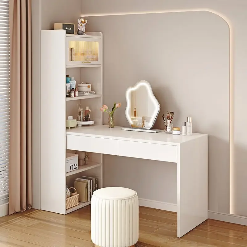 Luxury Nordic Dressing Table LED Mirror Drawer Girl Home Storage Makeup Table Bedroom European Tocador Maquillaje Decoration
Luxury Nordic Dressing Table LED Mirror Drawer Girl Home Storage Makeup Table Bedroom European Tocador Maquillaje Decoration