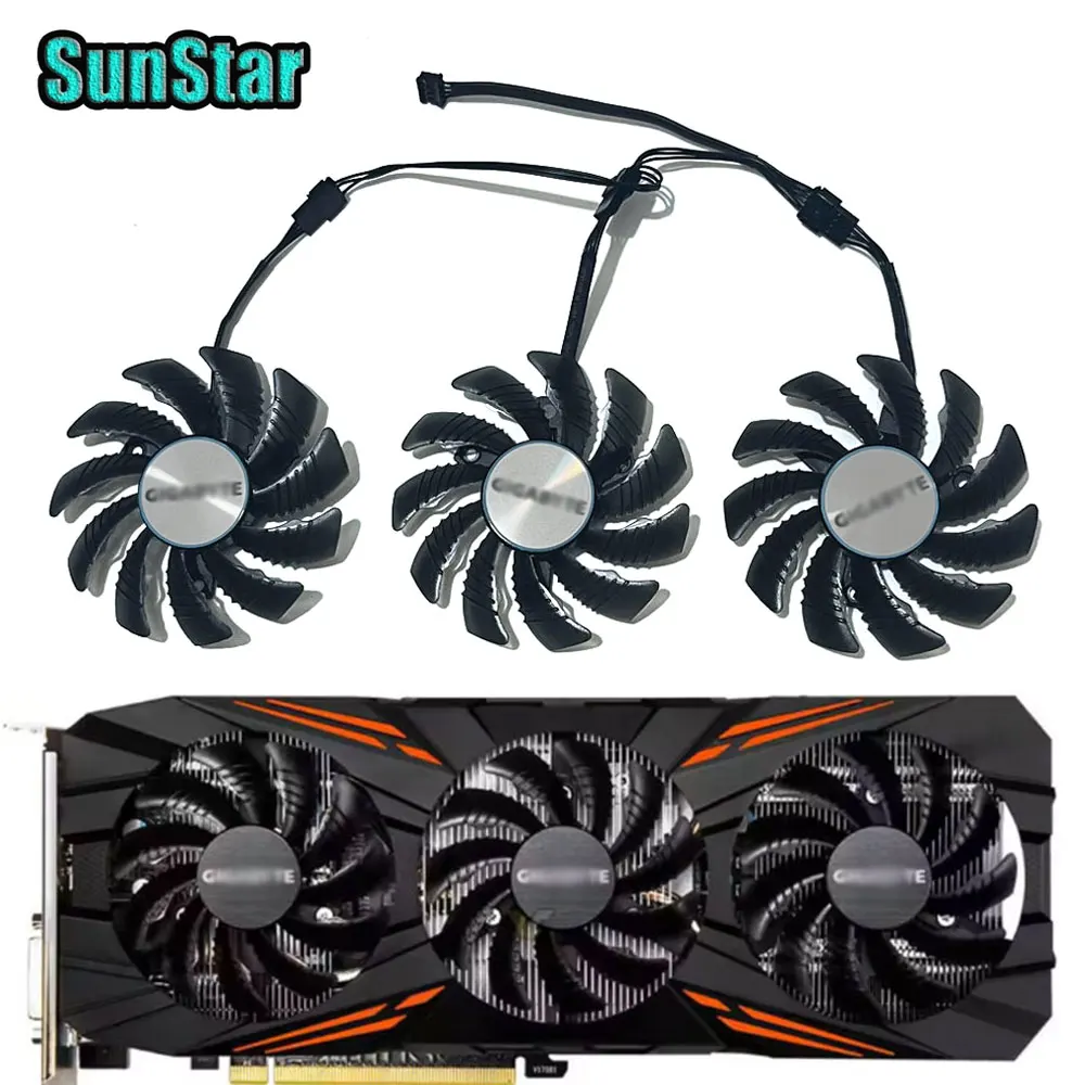 New 75MM T128010SU GTX 1080 1070Ti PLD08010S12HH Graphics Card Cooling Fan For Gigabyte GTX 1060 1070 1080 GTX 980 Video Card
New 75MM T128010SU GTX 1080 1070Ti PLD08010S12HH Graphics Card Cooling Fan For Gigabyte GTX 1060 1070 1080 GTX 980 Video Card