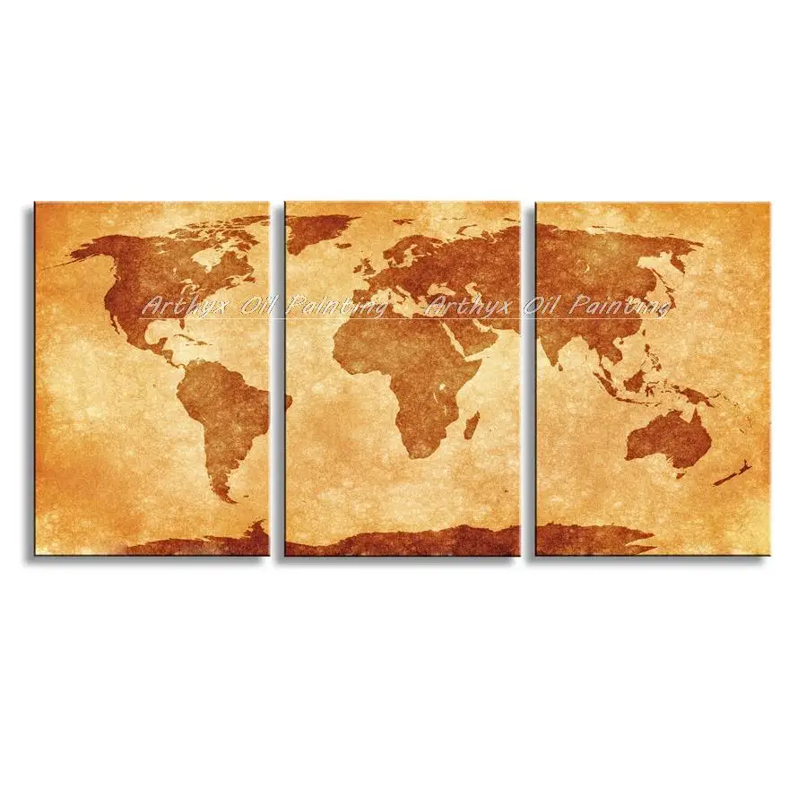 Arthyx 3Pcs Pictures 100% Hand-Painted Abstract World Map Oil Painting on Canvas Modern Wall Art For Living Room,Home Decoration
Arthyx 3Pcs Pictures 100% Hand-Painted Abstract World Map Oil Painting on Canvas Modern Wall Art For Living Room,Home Decoration