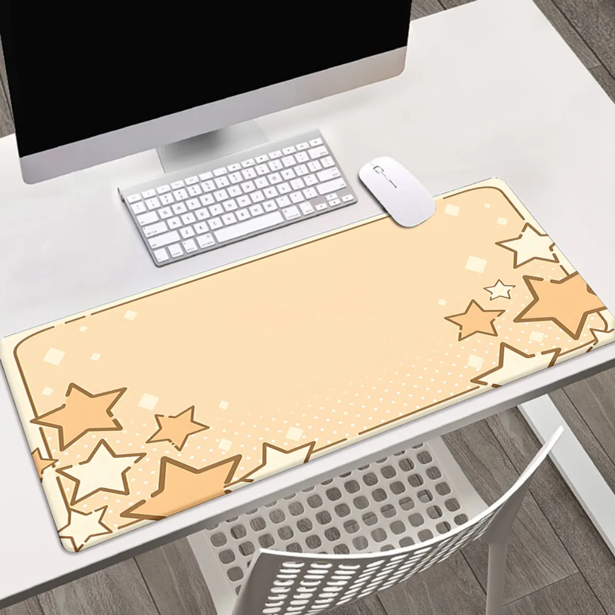 The star-patterned anti-slip surface mousepad is an ideal choice for easy-to-clean gamers and professionals in offices and homes
The star-patterned anti-slip surface mousepad is an ideal choice for easy-to-clean gamers and professionals in offices and homes