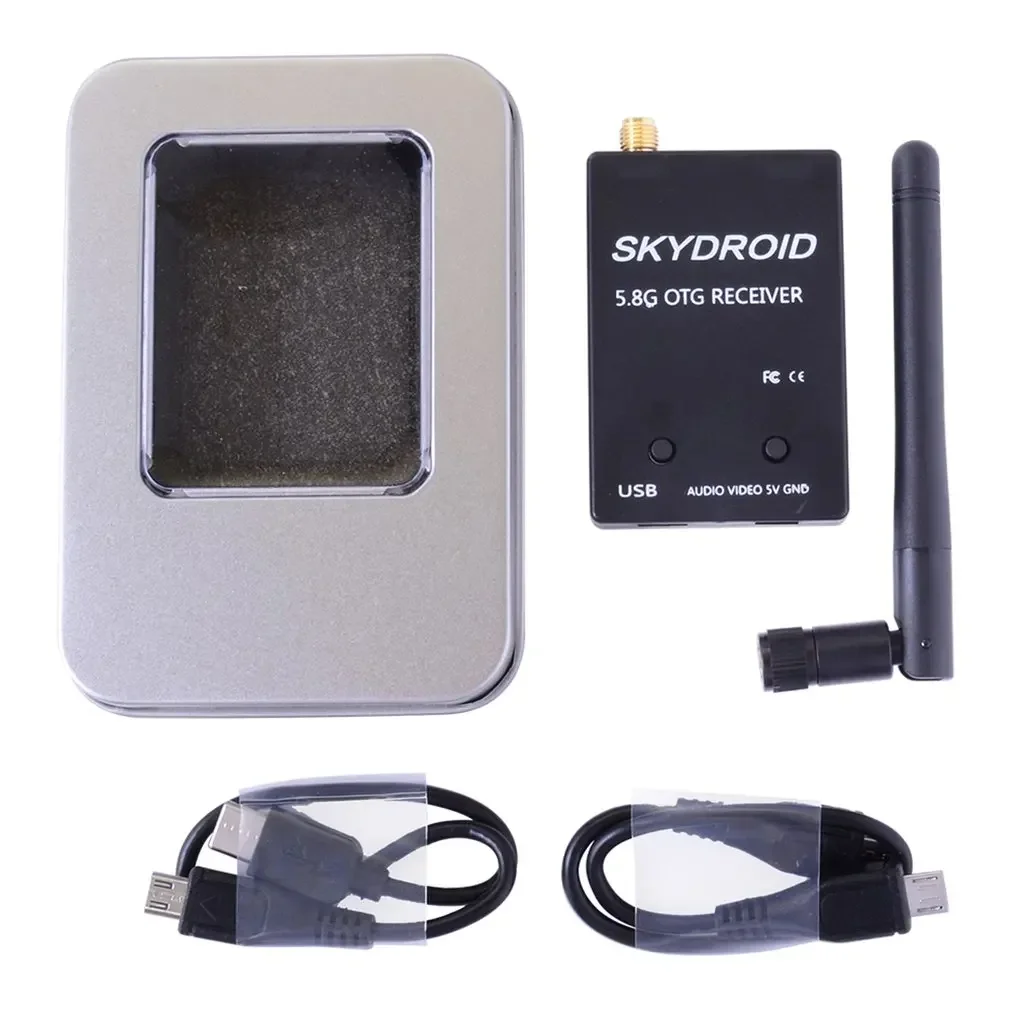 Skydroid 5.8Ghz 150CH True Diversity UVC OTG Smartphone FPV Receiver for Android Tablet PC VR Headset FPV System RC Drone
Skydroid 5.8Ghz 150CH True Diversity UVC OTG Smartphone FPV Receiver for Android Tablet PC VR Headset FPV System RC Drone