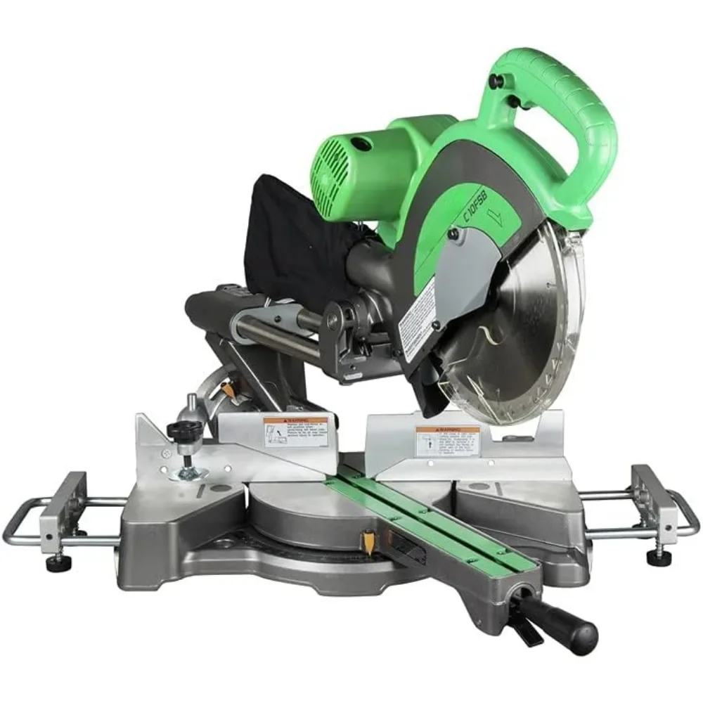10-Inch Sliding Compound Miter Saw, Double-Bevel, Electronic Speed Control, 12 Amp Motor, Electric Brake
10-Inch Sliding Compound Miter Saw, Double-Bevel, Electronic Speed Control, 12 Amp Motor, Electric Brake