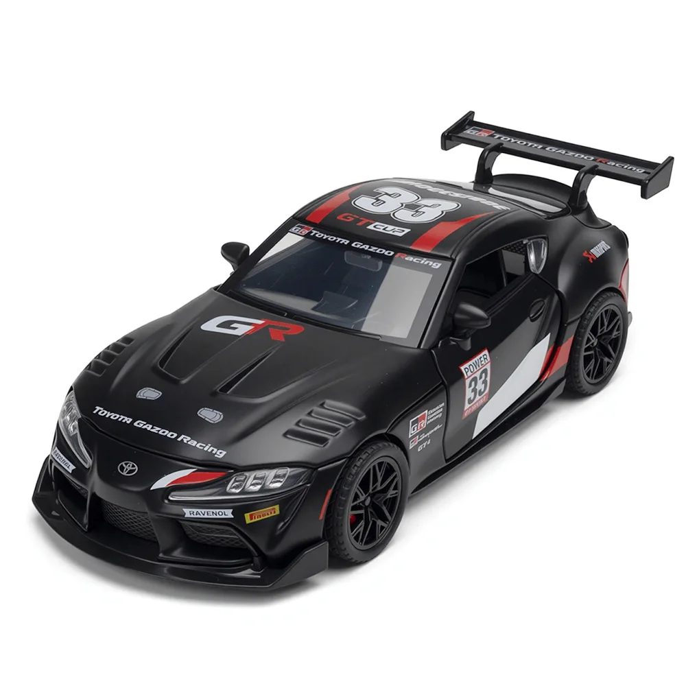 Jianyuan 1:32 Bull Demon King GT4 Alloy Sports Car Model Sound and Light Pull Back Toy Car Genuine Ornament
Jianyuan 1:32 Bull Demon King GT4 Alloy Sports Car Model Sound and Light Pull Back Toy Car Genuine Ornament