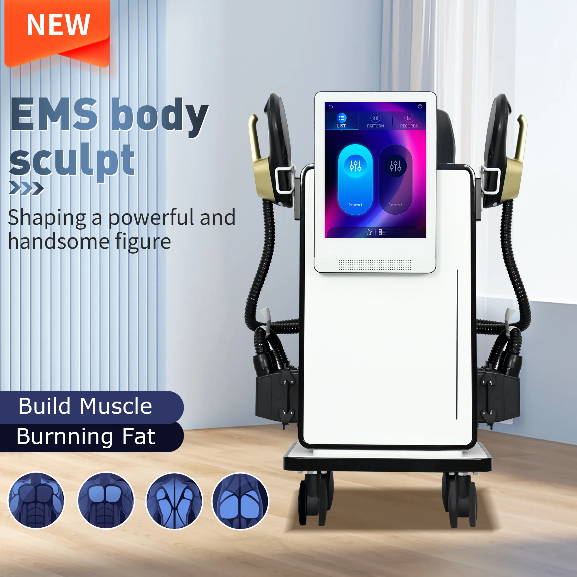 2025 EMS Pro 6500W 15 Tesla Neo RF EMS HI+EMT Sculpt Machine Fat Body Slimming Technology Muscle Stimulation Sculpting
2025 EMS Pro 6500W 15 Tesla Neo RF EMS HI+EMT Sculpt Machine Fat Body Slimming Technology Muscle Stimulation Sculpting
