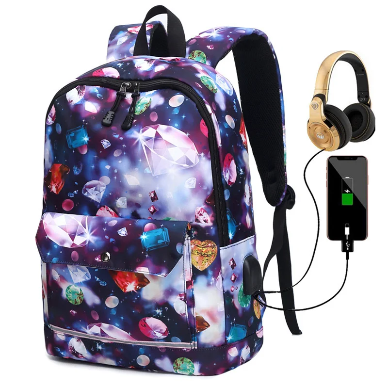 Backpack women USB charging laptop computer male and female student schoolbag climbing sports Korean leisure travel backpack
Backpack women USB charging laptop computer male and female student schoolbag climbing sports Korean leisure travel backpack