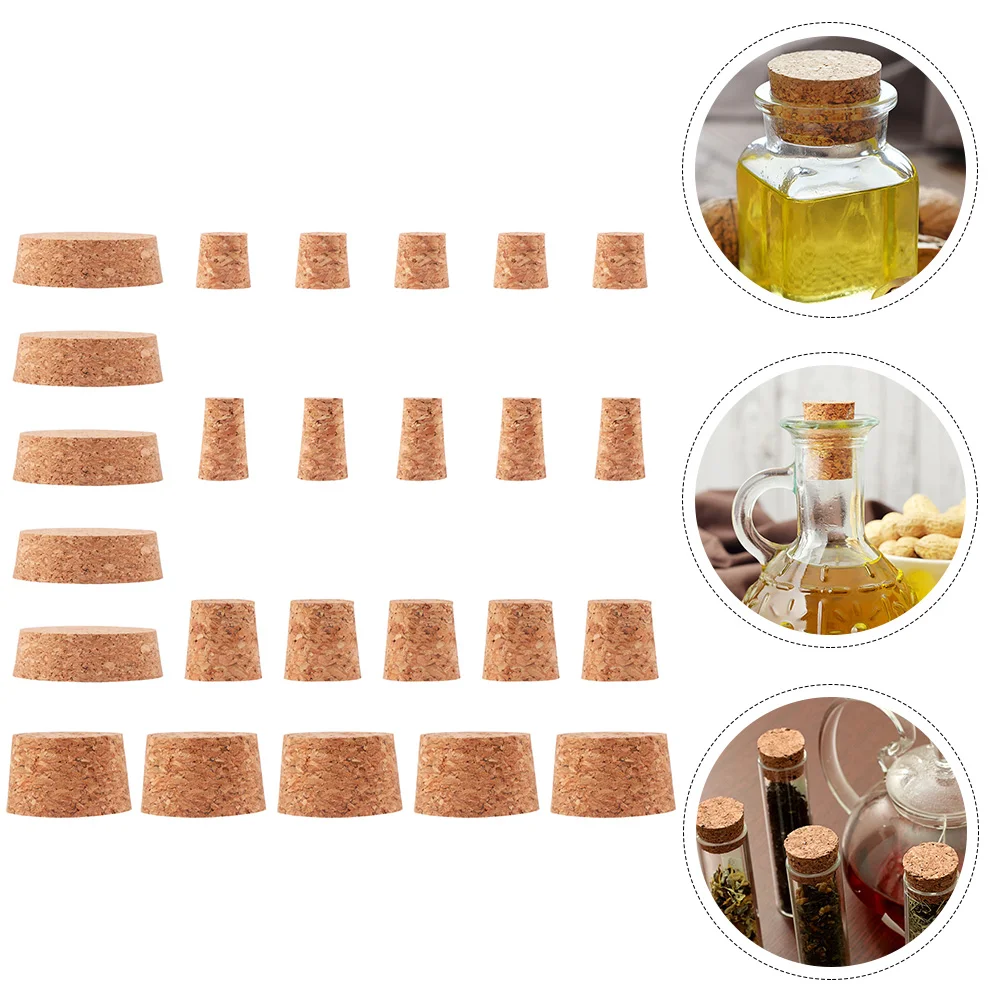 30 Pcs Cork Bottle Stoppers Airtight Sealed Cover Food Grade Safe Multi Size Fits Red Beer Soy Vinegar Bottles
30 Pcs Cork Bottle Stoppers Airtight Sealed Cover Food Grade Safe Multi Size Fits Red Beer Soy Vinegar Bottles