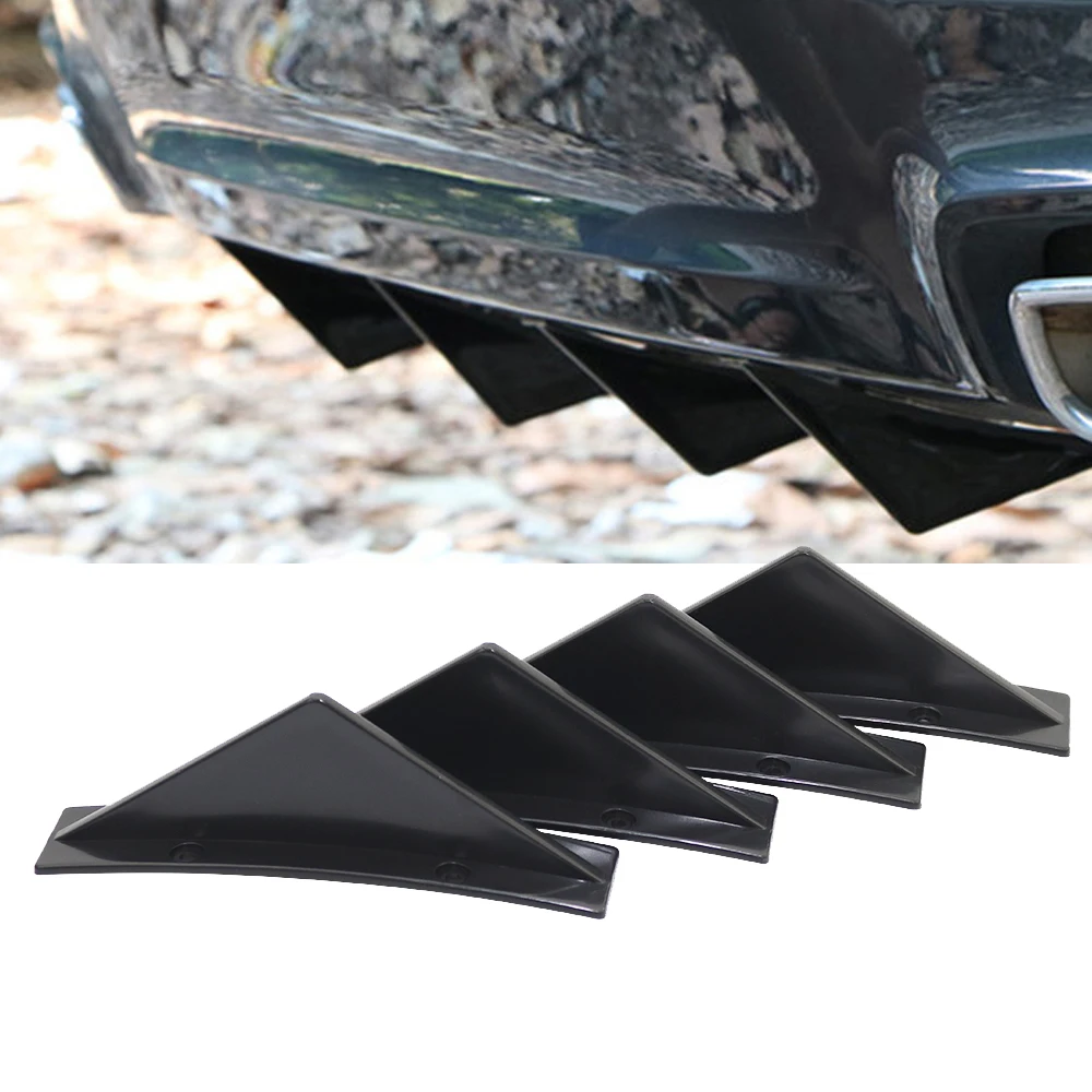 4pcs Rear Bumper Lip Diffuser Curved-shaped Shark Fins Aprons Cover Sticker For Civic Sedan 4Door 2016-20 Decor Car Accessories
4pcs Rear Bumper Lip Diffuser Curved-shaped Shark Fins Aprons Cover Sticker For Civic Sedan 4Door 2016-20 Decor Car Accessories