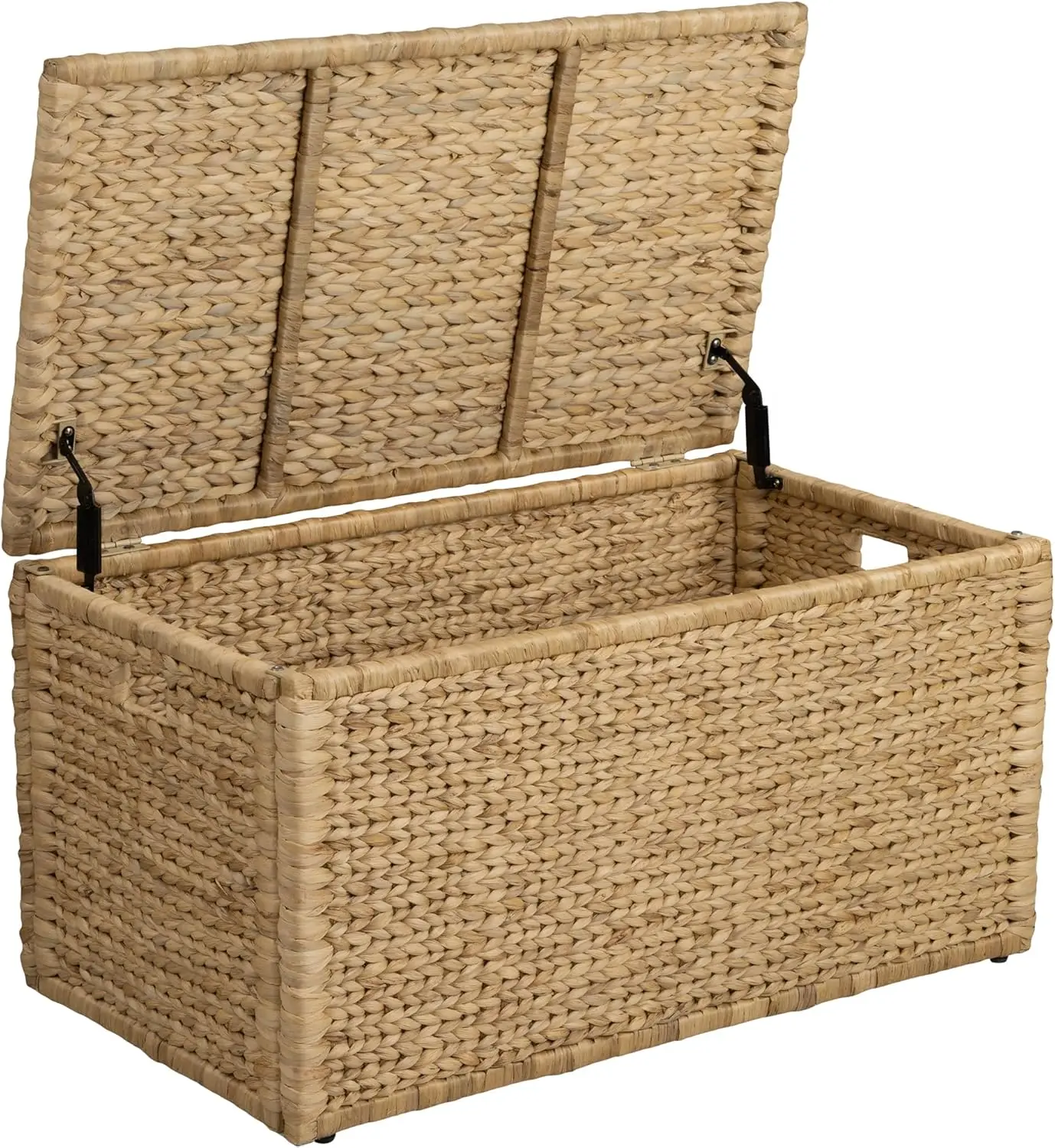 Heavy-Duty Water Hyacinth Wicker Storage Trunk with Metal Frame, 36x20x18.5 Inches, Natural
Heavy-Duty Water Hyacinth Wicker Storage Trunk with Metal Frame, 36x20x18.5 Inches, Natural