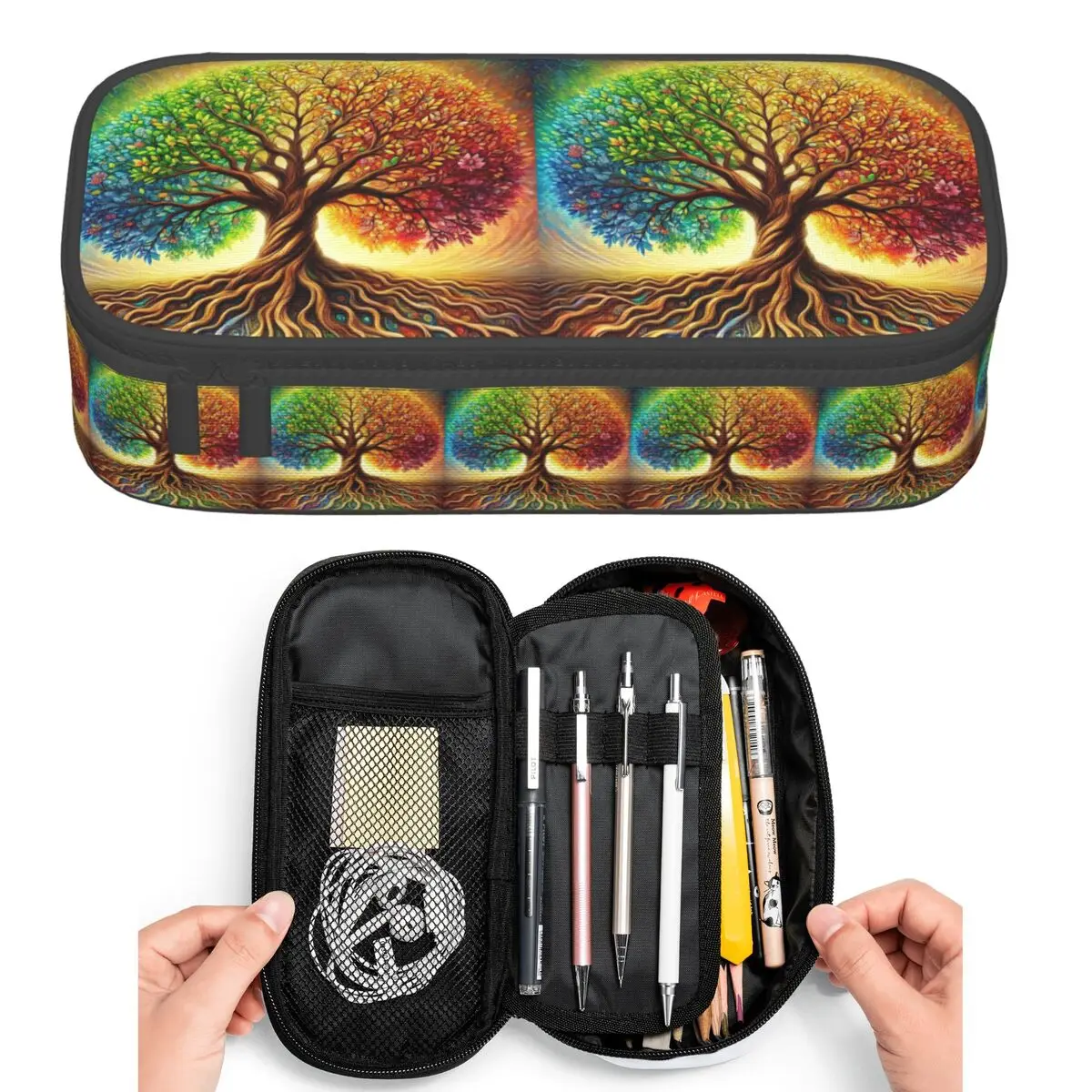 Tree Of Life Nature Viking Yggdrasil Norse Pencil Cases for Students Pen Box Pencil Bag Large Storage Pencil Pouch Pen Holder
Tree Of Life Nature Viking Yggdrasil Norse Pencil Cases for Students Pen Box Pencil Bag Large Storage Pencil Pouch Pen Holder