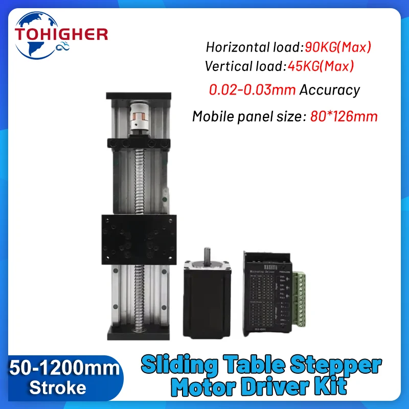 Single Axis Robot Heavy Duty Sliding Table Electric Ball Screw Linear Rail Stage Motorized/ Manual CNC Slide Table 120mm Wide
Single Axis Robot Heavy Duty Sliding Table Electric Ball Screw Linear Rail Stage Motorized/ Manual CNC Slide Table 120mm Wide