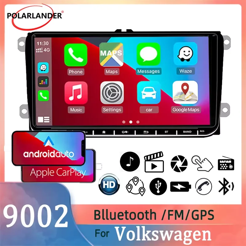 2 Din 9 "беспроводной Carplay Android Bluetooth автомобильный радиоприемник GPS WIFI 1 + 16G WIFI FM для VW Passat Skoda
2 Din 9 "беспроводной Carplay Android Bluetooth автомобильный радиоприемник GPS WIFI 1 + 16G WIFI FM для VW Passat Skoda