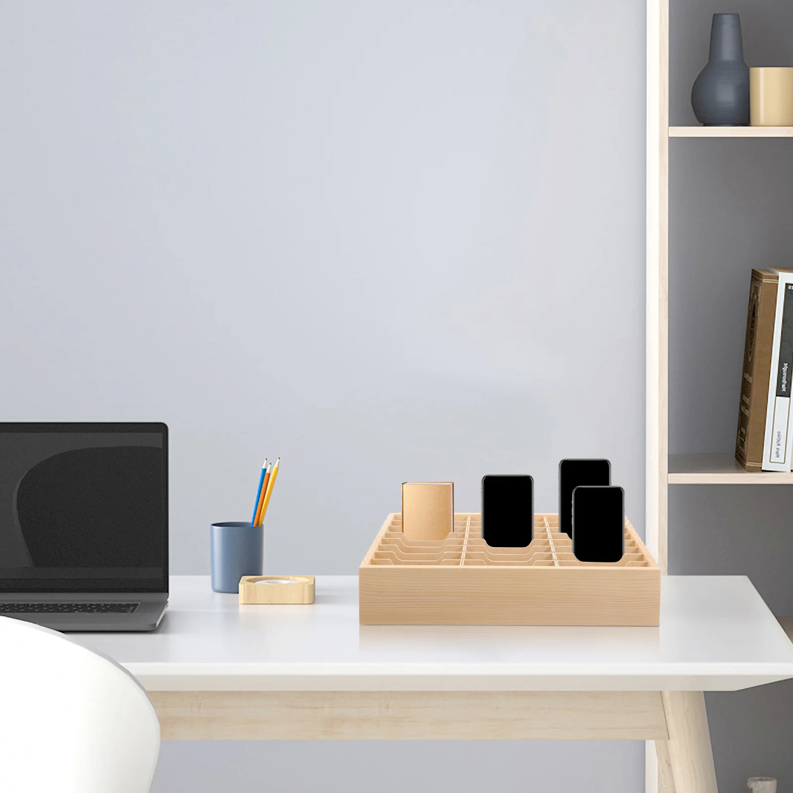 Multi-grid Mobile Phone Management Rack Storage Box Case Tabletop Wooden Organizer Cell Holder Classroom Desktop Container
Multi-grid Mobile Phone Management Rack Storage Box Case Tabletop Wooden Organizer Cell Holder Classroom Desktop Container