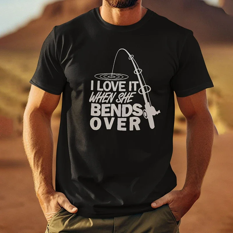 Fishing rod print summer new men's T-shirt short sleeved T-shirt men's loose T-shirt top
Fishing rod print summer new men's T-shirt short sleeved T-shirt men's loose T-shirt top