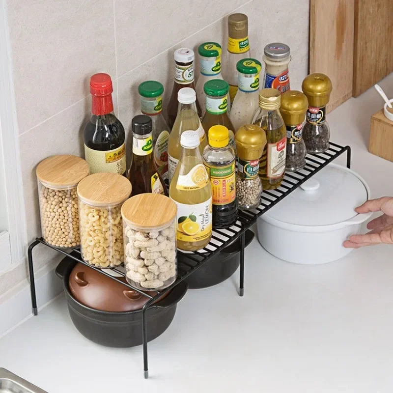 Iron Kitchen Spice Organizer Adjustable Storage Shelf Under The Sink Dish Drying Rack Multifunctional Cabinet Seasoning Holder
Iron Kitchen Spice Organizer Adjustable Storage Shelf Under The Sink Dish Drying Rack Multifunctional Cabinet Seasoning Holder