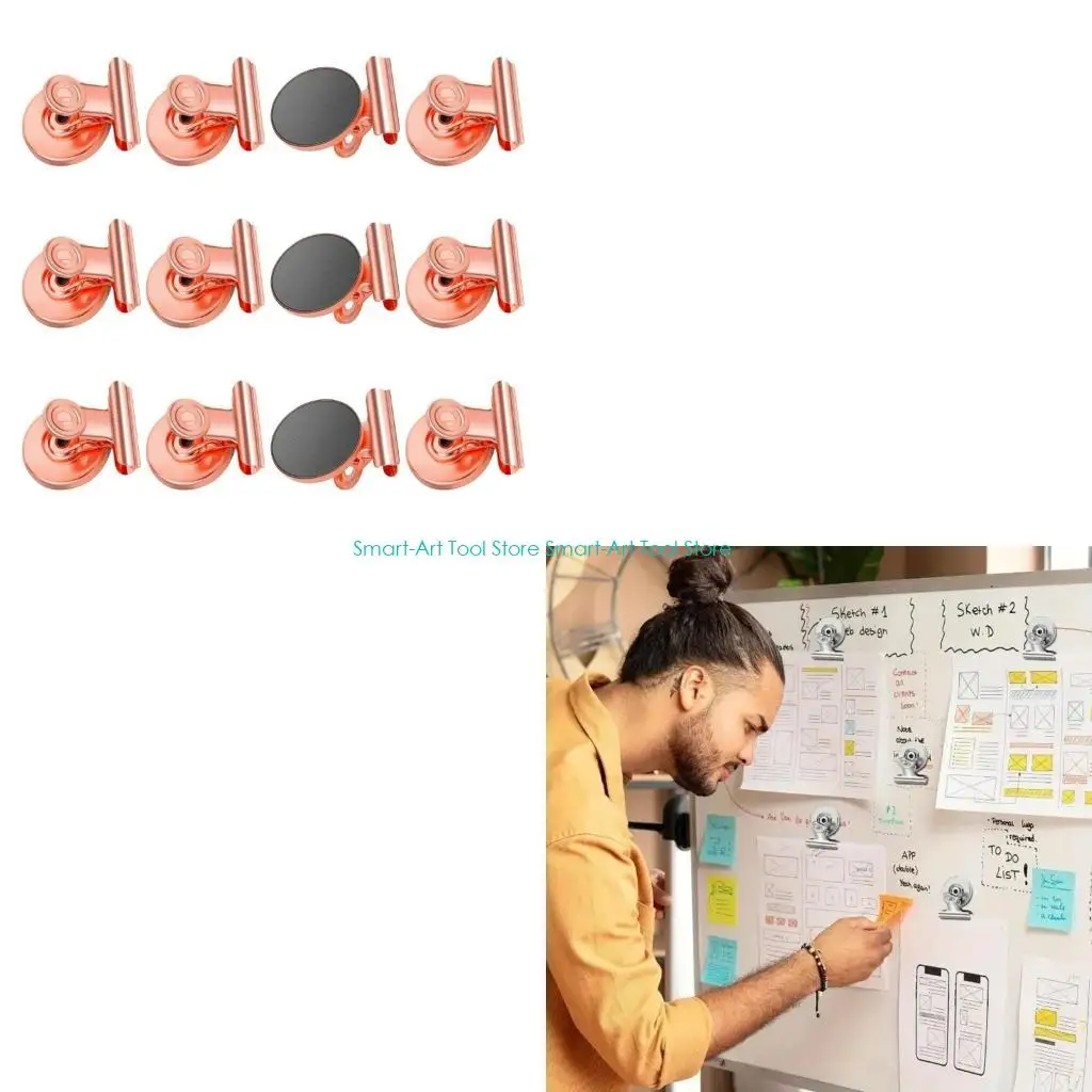 E1PB 12 Reusable Colorful Holders Clips for Fridge Whiteboard Memos Photos Office School Metal Surfaces Decoration
E1PB 12 Reusable Colorful Holders Clips for Fridge Whiteboard Memos Photos Office School Metal Surfaces Decoration