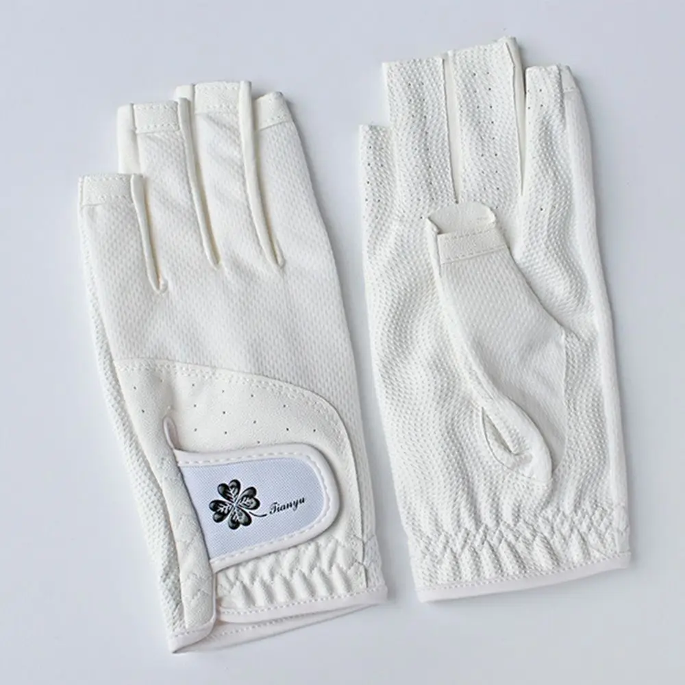 Comfortable Women's Sport Gloves Breathable Fingerless Ladies Golf Gloves Left Right Hand Mesh Golf Mittens Golf Accessories
Comfortable Women's Sport Gloves Breathable Fingerless Ladies Golf Gloves Left Right Hand Mesh Golf Mittens Golf Accessories