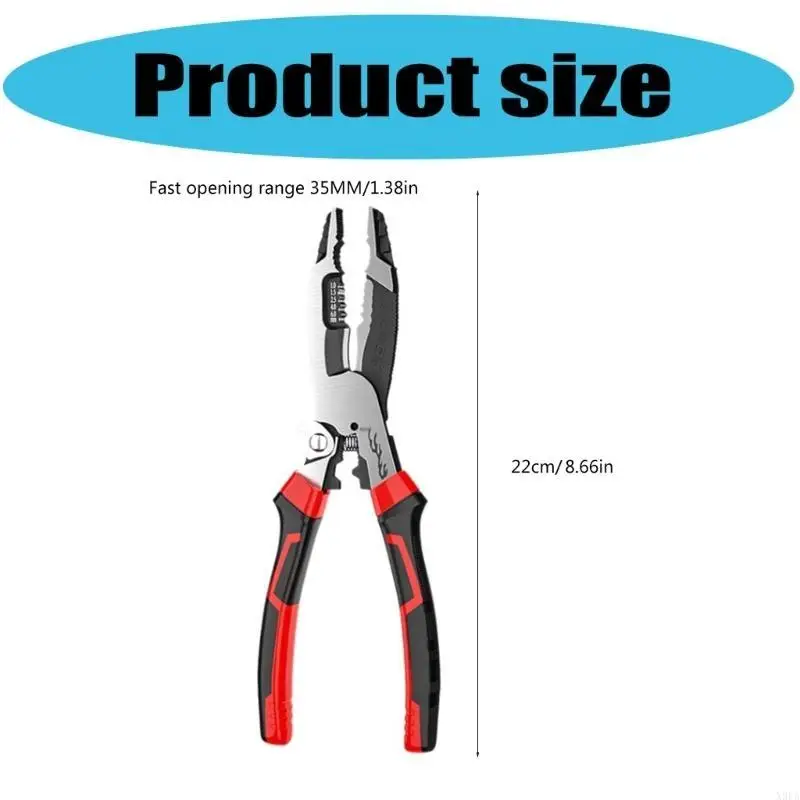 X9FA Alloy Steel Wire Stripping Crimping Pliers for Home Repair and Construction Use
X9FA Alloy Steel Wire Stripping Crimping Pliers for Home Repair and Construction Use