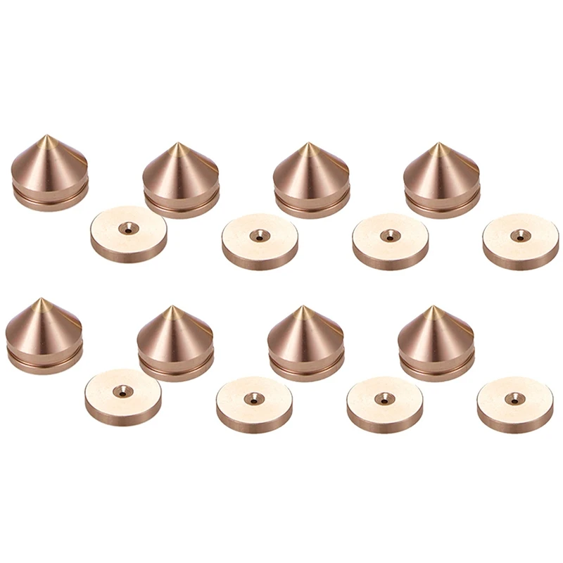 T82C Hot Sale-16 Set Speaker Stand Feet Foot Pad Aluminium Alloy Metal Spikes Cone Floor Foot Nail Champagne Gold
T82C Hot Sale-16 Set Speaker Stand Feet Foot Pad Aluminium Alloy Metal Spikes Cone Floor Foot Nail Champagne Gold