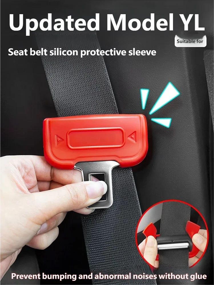 For Tesla Model YL 2025 2026 Silicone Car Seat Belt Cover Protector Clip Safety Seatbelt Lock Buckle Plug Protection Interior
For Tesla Model YL 2025 2026 Silicone Car Seat Belt Cover Protector Clip Safety Seatbelt Lock Buckle Plug Protection Interior
