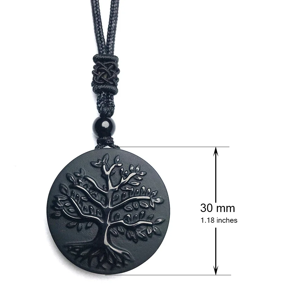 Natural Genuine Obsidian Life Tree Necklace Pendant, Healing Crystal Guardian Pendant, Male and Female Necklace Jewelry
Natural Genuine Obsidian Life Tree Necklace Pendant, Healing Crystal Guardian Pendant, Male and Female Necklace Jewelry