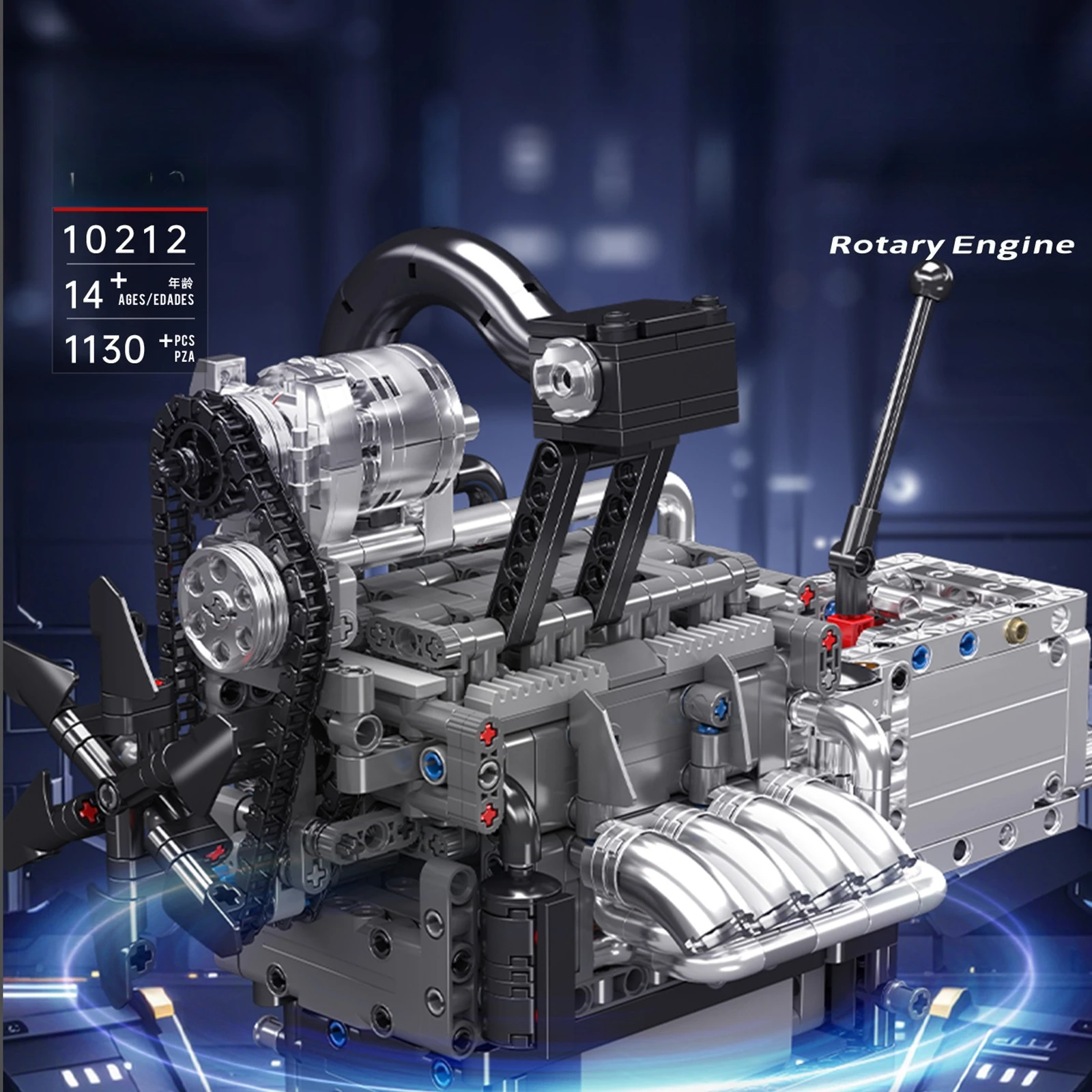 10212 Rotary Engine Model Building Blocks With Motor Drive 1130Pcs Assembly Collectible Ornament Toys MOC Bricks Adults Gifts
10212 Rotary Engine Model Building Blocks With Motor Drive 1130Pcs Assembly Collectible Ornament Toys MOC Bricks Adults Gifts