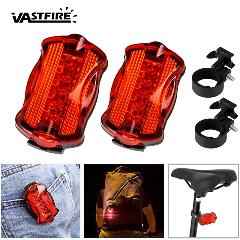Bicycle Taillight 5 LED Bike Front Rear Light Mountain Riding MTB Night Safety Cycling Red Warning Lamps Use 2*AAA batteries
Bicycle Taillight 5 LED Bike Front Rear Light Mountain Riding MTB Night Safety Cycling Red Warning Lamps Use 2*AAA batteries