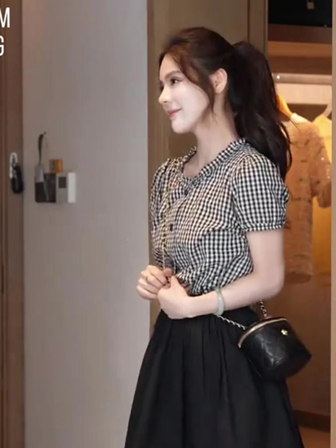 Faionable Floral Lace Bubble Sve irt Women's Loose Fit Plaid Design Summer Top Comfortable Breathable ort Sve irt
Faionable Floral Lace Bubble Sve irt Women's Loose Fit Plaid Design Summer Top Comfortable Breathable ort Sve irt