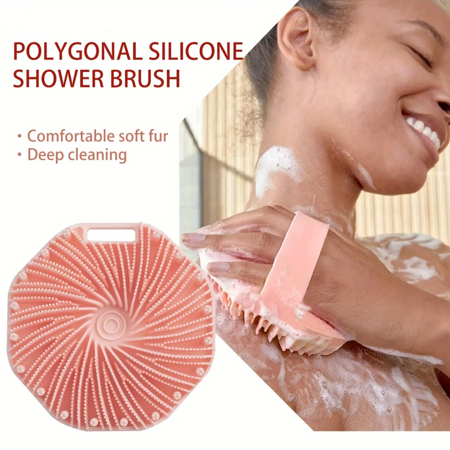 Silicone Body Scrubber Gentle Exfoliating Shower Brush for Sensitive Skin Effective Massage Deep Clean Body Bathing Accessories
Silicone Body Scrubber Gentle Exfoliating Shower Brush for Sensitive Skin Effective Massage Deep Clean Body Bathing Accessories