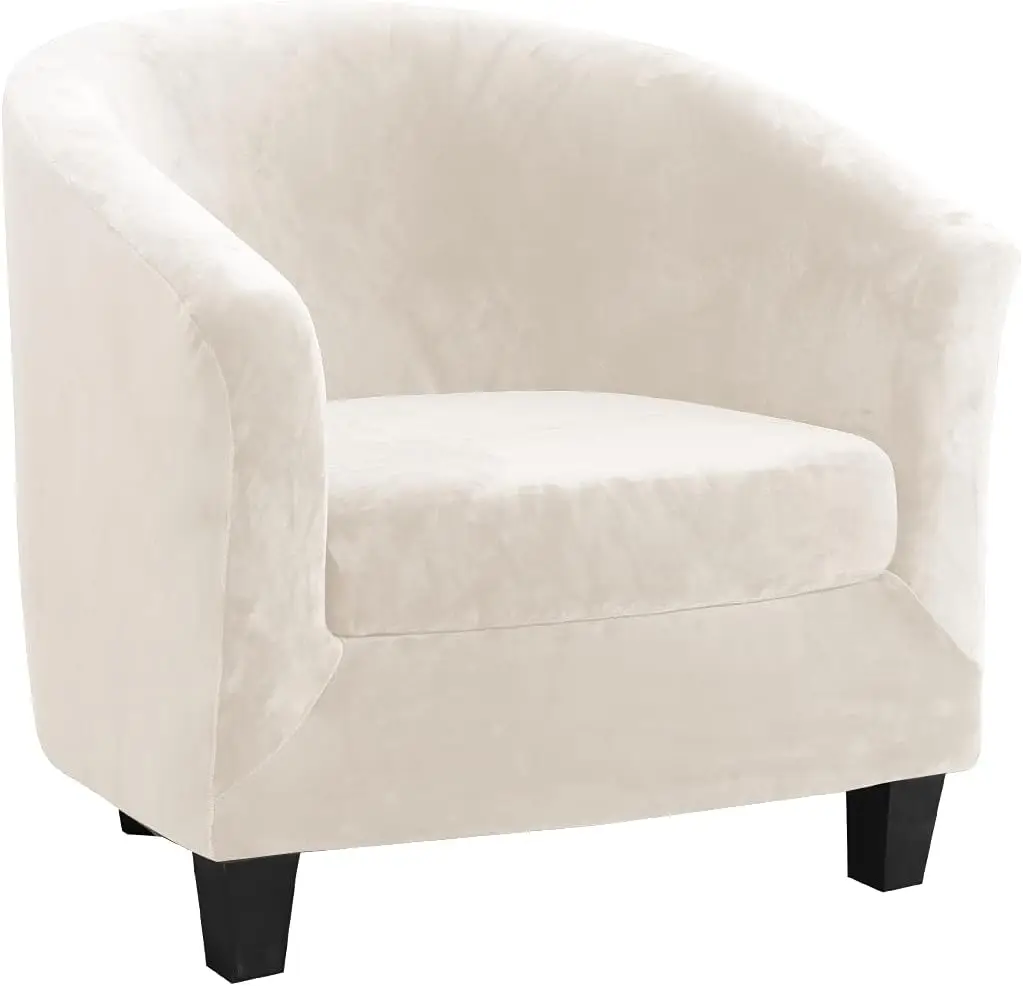 Tub Chair Slipcover 2-Piece Velvet Stretch Club Chair Cover With Cushion Cover Spandex Round Barrel Chair Couch Armchair
Tub Chair Slipcover 2-Piece Velvet Stretch Club Chair Cover With Cushion Cover Spandex Round Barrel Chair Couch Armchair