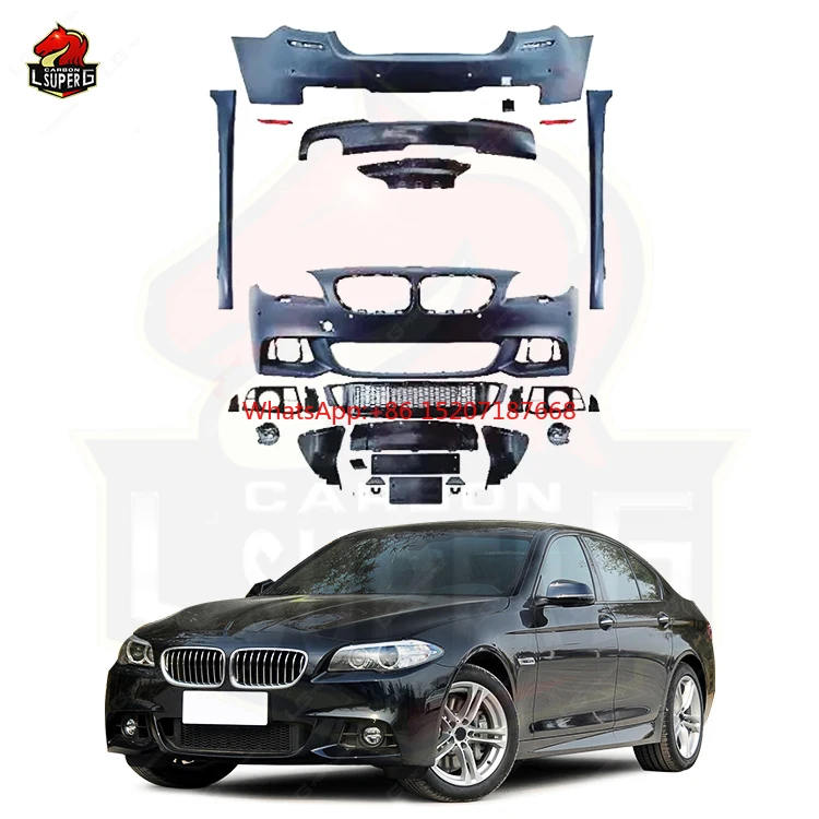 Upgrade to LCI MT-Style body kit For BMW 5 series F10 Body kit with Front bumper Rear bumper side skirts
Upgrade to LCI MT-Style body kit For BMW 5 series F10 Body kit with Front bumper Rear bumper side skirts