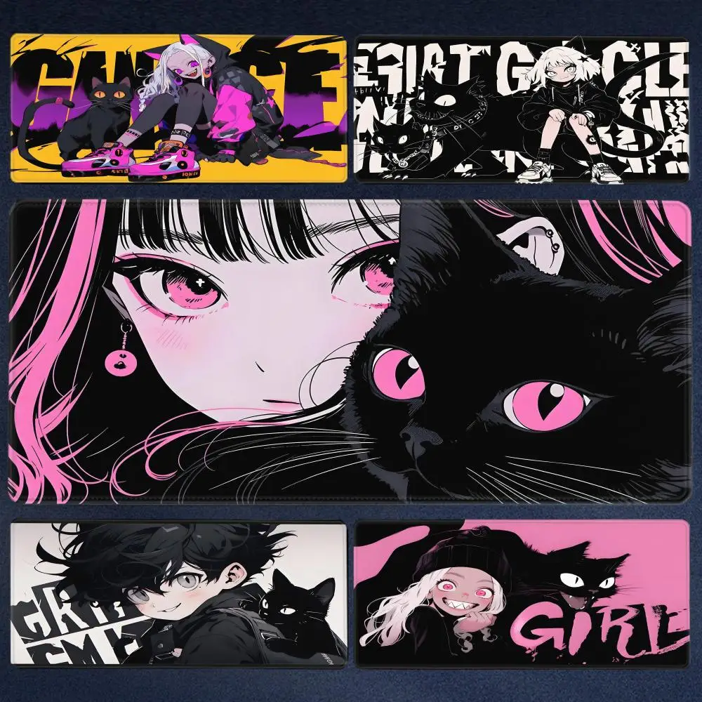 HD Print Gamer Keyboard Pad XXL Anime Girls Rubber Mouse Pad Kawaii Non-Slip Desk Mat Cute black cat Large Gaming Expansion pad
HD Print Gamer Keyboard Pad XXL Anime Girls Rubber Mouse Pad Kawaii Non-Slip Desk Mat Cute black cat Large Gaming Expansion pad